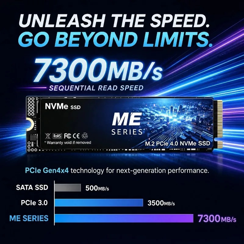 New ME SERIES NVMe PCIe 4.0 M. - đánh giá và giá M.2 Nvme 4Tb Pcie 4.0 Ssd