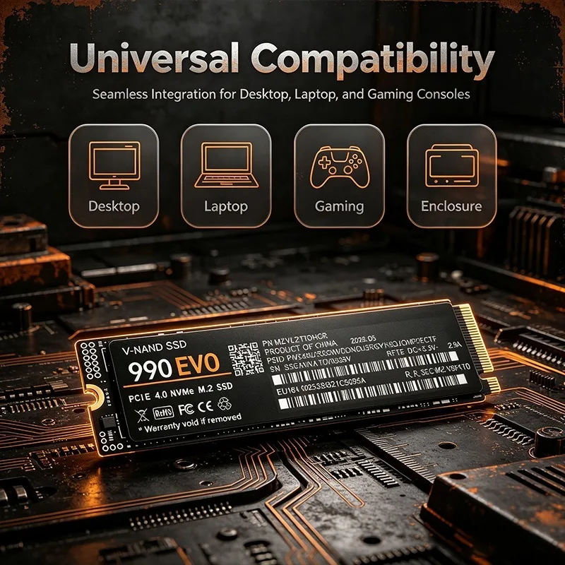 Gaming M.2 NVMe SSD 990 EVO PC - đánh giá và giá M.2 Nvme 4Tb Pcie 4.0 Ssd